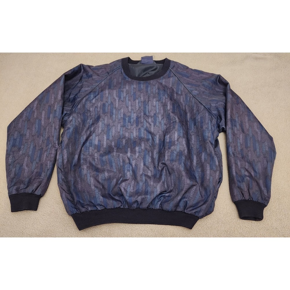 Sunderland Of Scotland Men's X-Large Golf Jacket Windbreaker Pullover Blue Soft